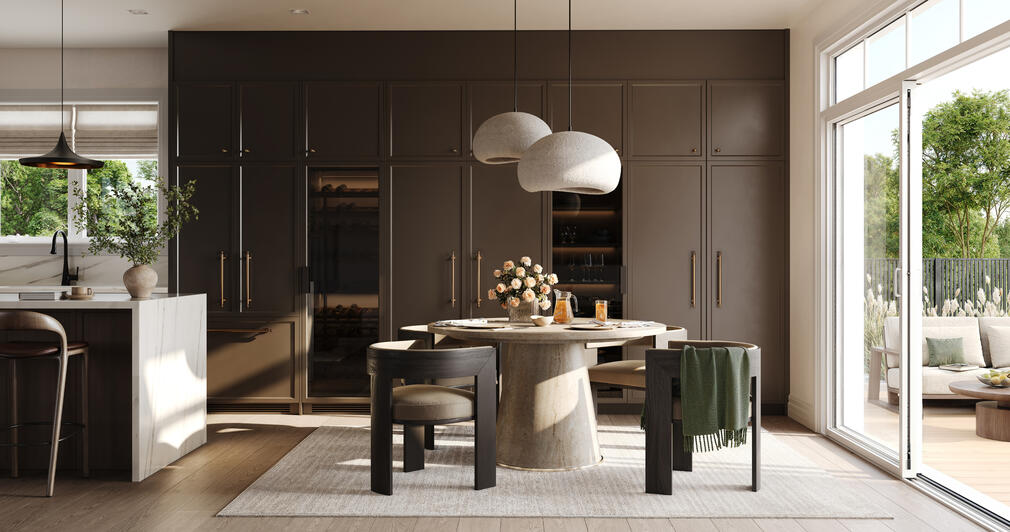 Living Room at Riverview South Oakville by Caivan