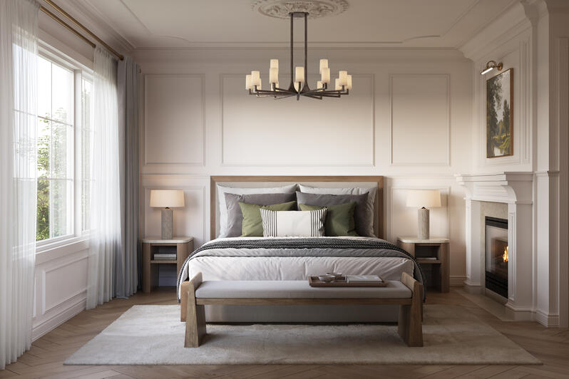 Bedroom at at Riverview South Oakville by Caivan